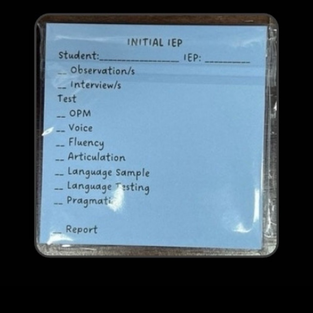 IEP Data Collection Post-it - Picture 2 of 2